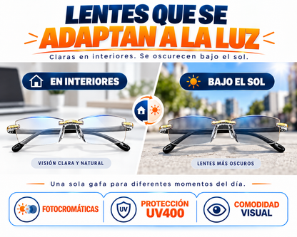 COMBO 2x Gafas Fotocromáticas TR90 — ¡LLEVA 2 Y PAGA 1!